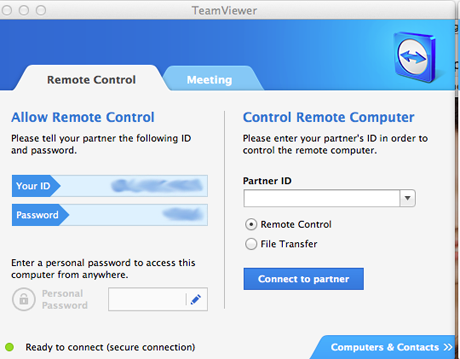 Teamviewer connections log mac password